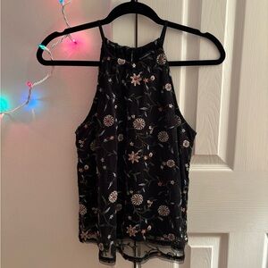 Abercrombie Floral Beaded Top
